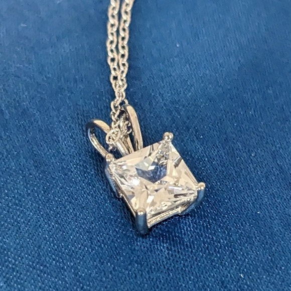 jcpenney Jewelry - White Sapphire Pendent Necklace